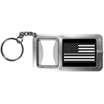 Thin Gray Line National Guard Flag Flashlight Key Chain with Bottle Opener